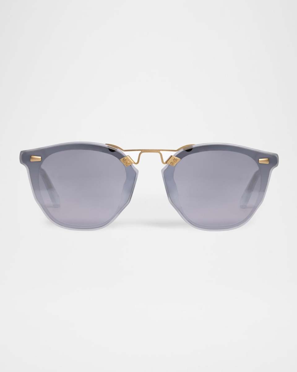 Beau Acetate & Stainless Steel Round Sunglasses